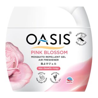 Гель-ароматизатор от комаров Oasis Mosquito Repellent Gel Pink Blossom, 180 г (Oasis Mosquito Repellent Gel Air Freshener Pink Blossom 180g)