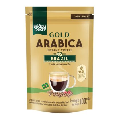 Кофе Buddy Dean Gold Arabica Brazil, 100 г (Buddy Dean Gold Arabica Brazil 100g)