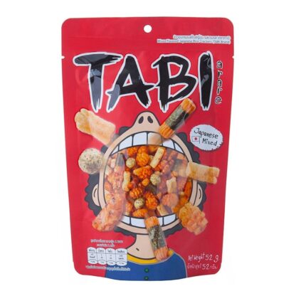 Японские рисовые крекеры ассорти Tabi Arare, 52 г (Tabi Arare Mixed Flavoured Japanese Rice Crackers 52g)