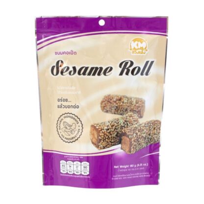 Кунжутный рулет с арахисом Kwongmeng, 156 г (Kwongmeng Sesame Roll with Peanuts 156g)