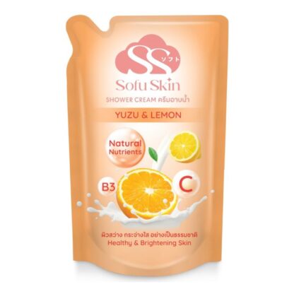 Гель для душа юдзу, апельсин и лимон Sofu Skin Shower Gel, 500 мл (Sofu Skin Shower Gel Yuzu Orange and Lemon 500ml)