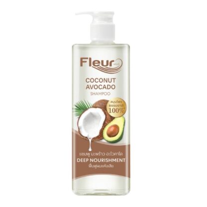 Шампунь Fleur кокос и авокадо, 400 мл (Fleur Shampoo Coconut Avocado 400ml)
