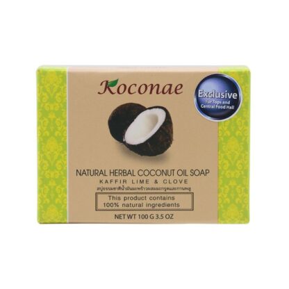 Натуральное травяное мыло Koconae с кокосовым маслом, 100 г (Koconae Natural Herbal Coconut Oil Soap 100% 100g)
