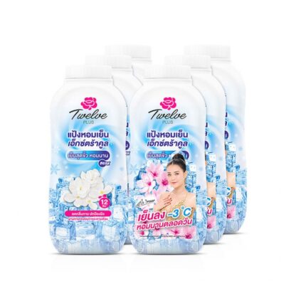 Охлаждающий тальк Twelve Plus Extra Cool, 140 г, набор 6 шт. (Twelve Plus Extra Cool Cooling Powder 140 g x6)