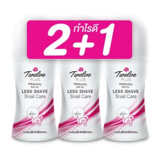 Шариковый дезодорант Twelve Plus Snail с улиточным муцином, 20 мл, набор 3 шт. (TWELVE PLUS Snail Roll On 20ml x3)