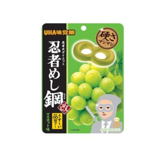 Твёрдый мармелад UHA Ninja Meshi Hagane со вкусом мускатного винограда, 45 г (UHA Ninja Meshi Hagane Muscat 45g)