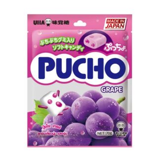 Жевательные конфеты UHA Pucho со вкусом винограда, 70 г (UHA Pucho Grape 70g)