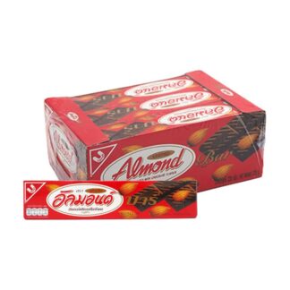 Шоколадный батончик United Almond с миндалём, 19 г (UNITED ALMOND Almond Bar 19g)