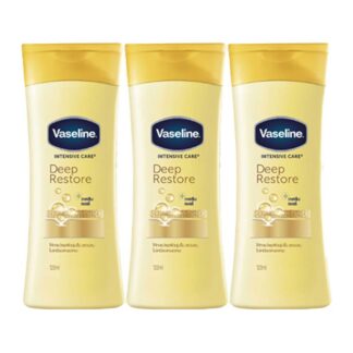 Лосьон для тела Vaseline Intensive Care Deep Restore, 100 мл, набор 3 шт. (Vaseline Intensive Care Deep Restore Body Lotion 100 ml x3)