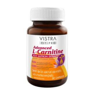 L-карнитин с экстрактом шафрана Vistra Advanced L-Carnitine Plus, 30 капсул