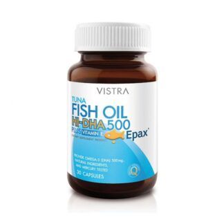 Рыбий жир из тунца с витамином E Vistra Tuna Fish Oil Hi-DHA 500, 30 капсул
