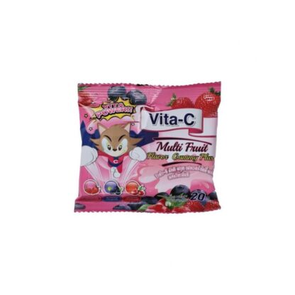 Жевательный мармелад Vita-C с витамином C, мультифрукт, 20 г (VITA-C Vitamin C Multi Fruit Gummy 20g)