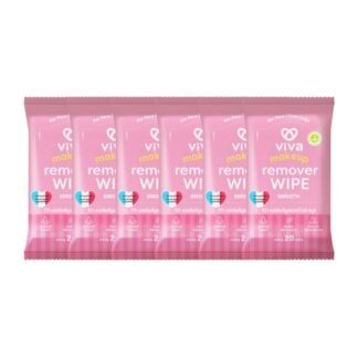Салфетки для снятия макияжа Viva Smooth, 20 шт., набор 6 шт. (VIVA Makeup Remover Wipes Smooth 20 sheets x6)
