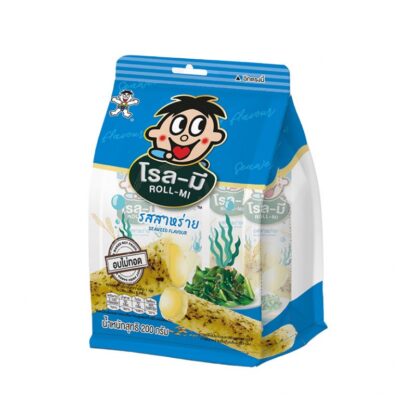 Рисовые рулетики Want Want Roll-Mi со вкусом водорослей, 200 г (WANT WANT Roll-Mi Rice Roll Seaweed Flavour 200g)